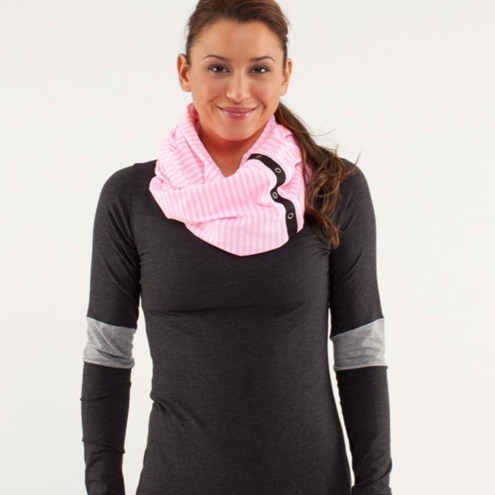 Lululemon Vinyasa Scarf Classic Stripe Pink Shell